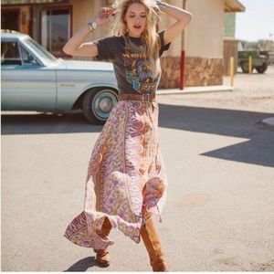 Spell Boho Blossom Split Skirt